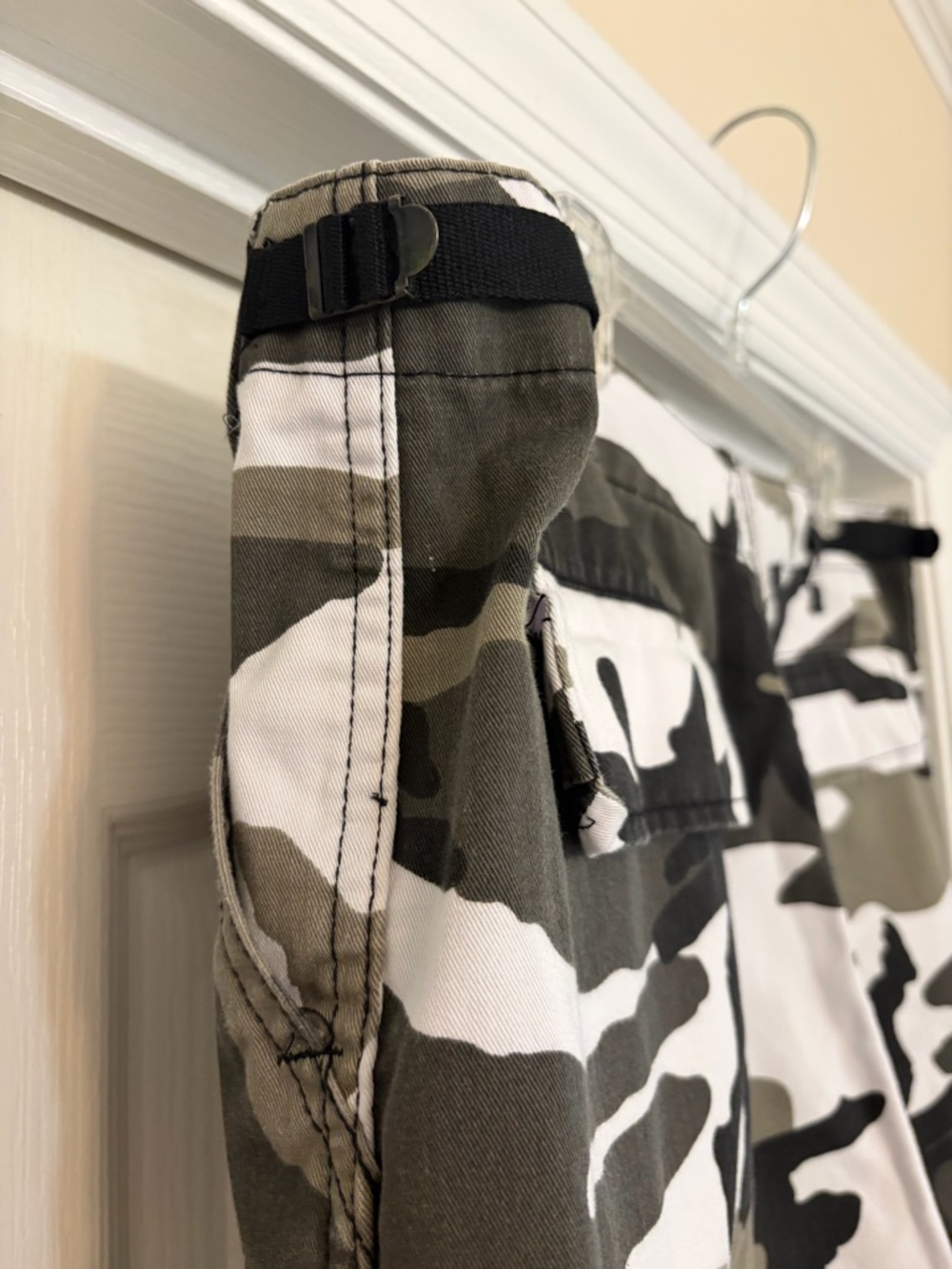 Rothco BDU Camo Cargo Shorts Mens Large White Gray Camouflage Military Tactical - Picture 5 of 13